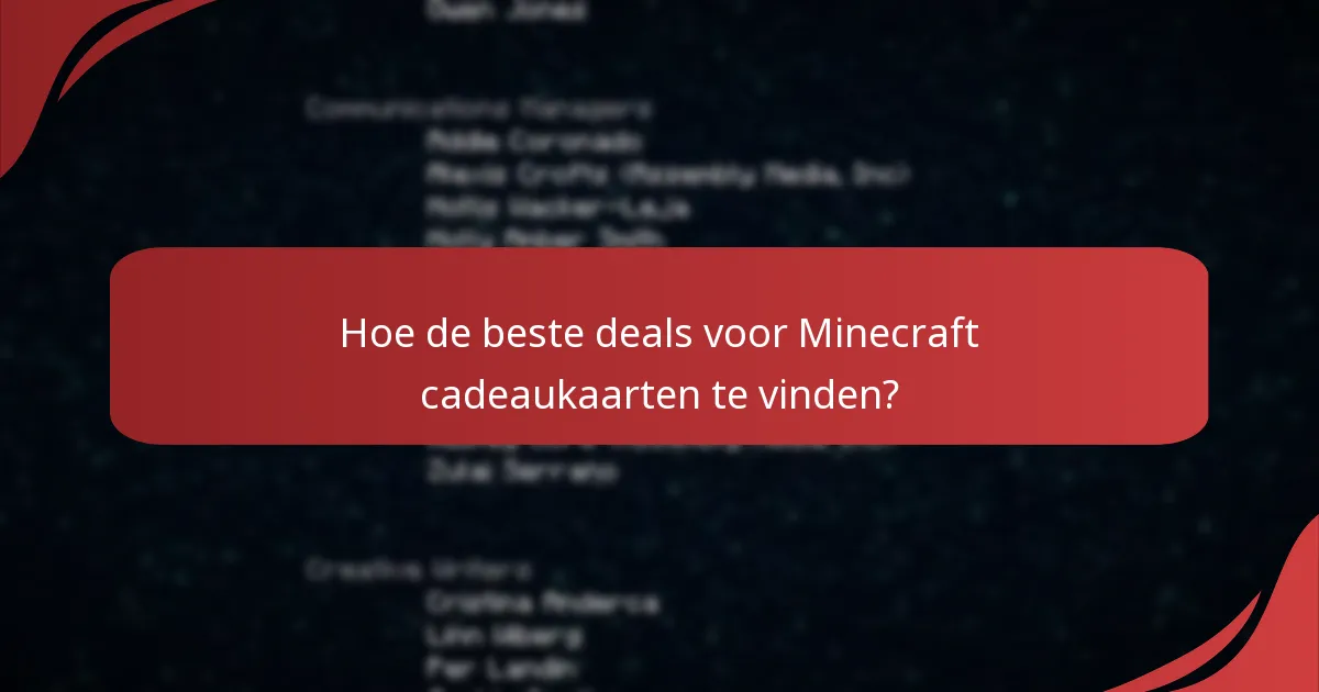 Welke promotionele evenementen zijn momenteel beschikbaar voor Minecraft cadeaukaarten?