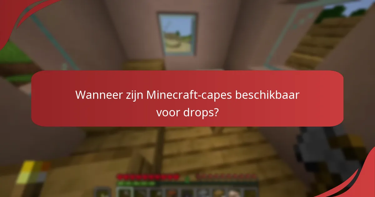 Wat zijn de geschiktheidseisen voor het ontvangen van een Minecraft-cape?
