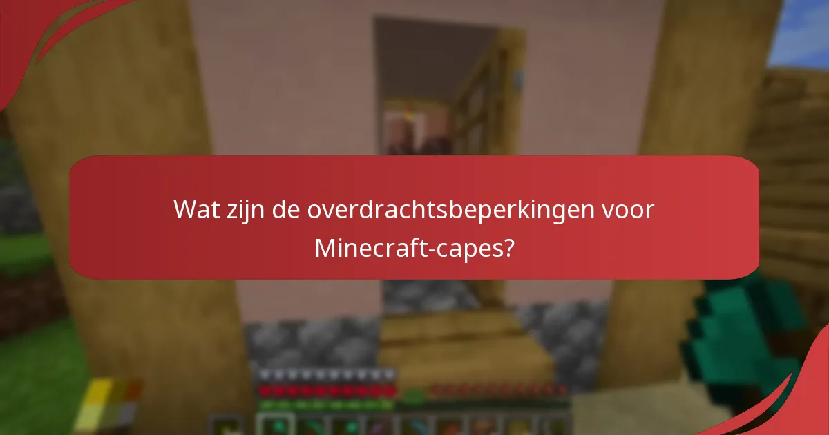 Hoe verhouden Minecraft-capes zich tot andere in-game items?