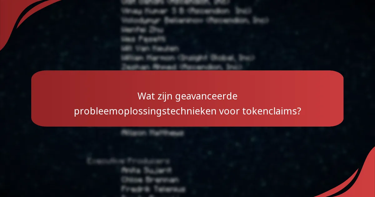 Hoe kan ik problemen met tokenclaims oplossen?